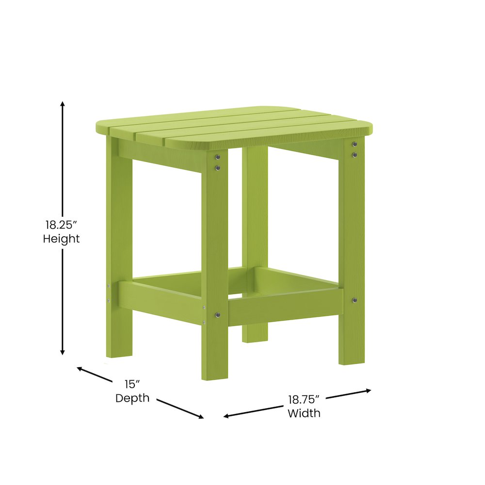 Contemporary Commercial Grade Adirondack Side Table for year round use. Picture 5