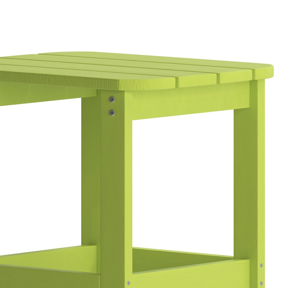 Contemporary Commercial Grade Adirondack Side Table for year round use. Picture 9