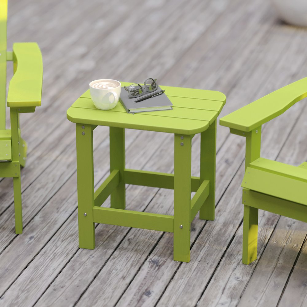 Contemporary Commercial Grade Adirondack Side Table for year round use. Picture 2