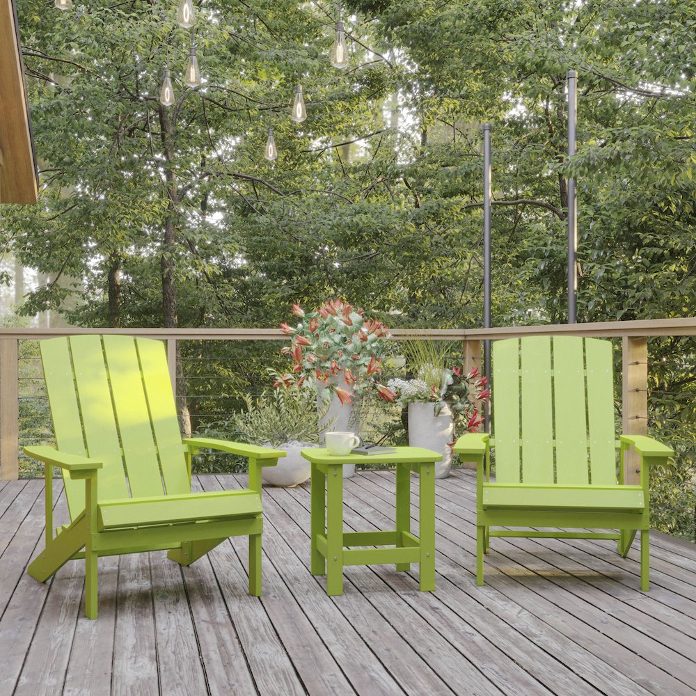 Contemporary Commercial Grade Adirondack Side Table for year round use. Picture 7