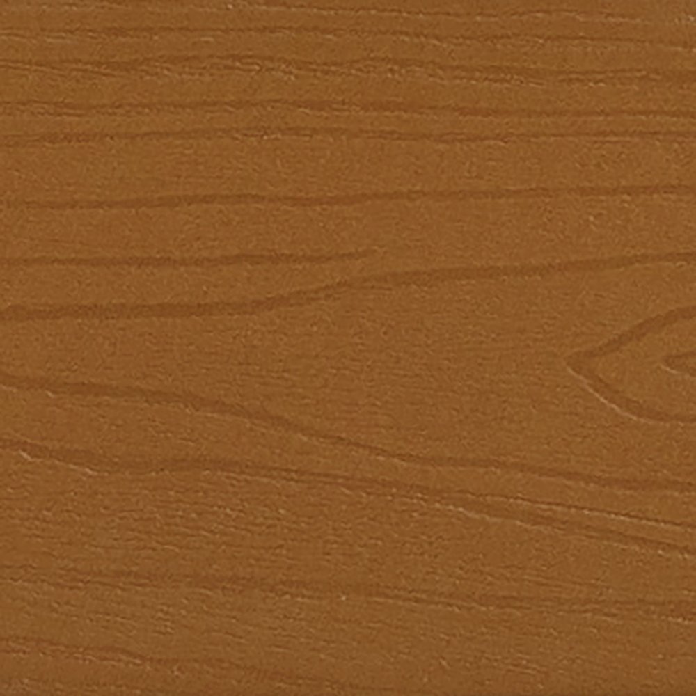 All-Weather Poly Resin Wood Adirondack Side Table in Teak. Picture 9
