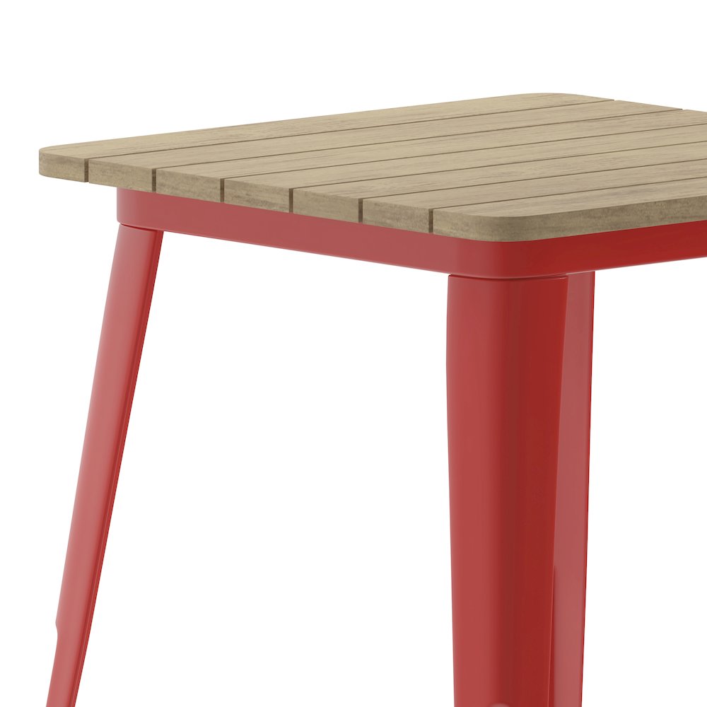 Contemporary 23.75" Square Commercial Dining Table for 2. Picture 8