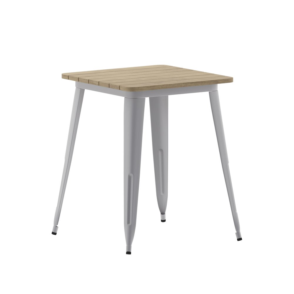 Contemporary 23.75" Square Commercial Dining Table for 2. Picture 1