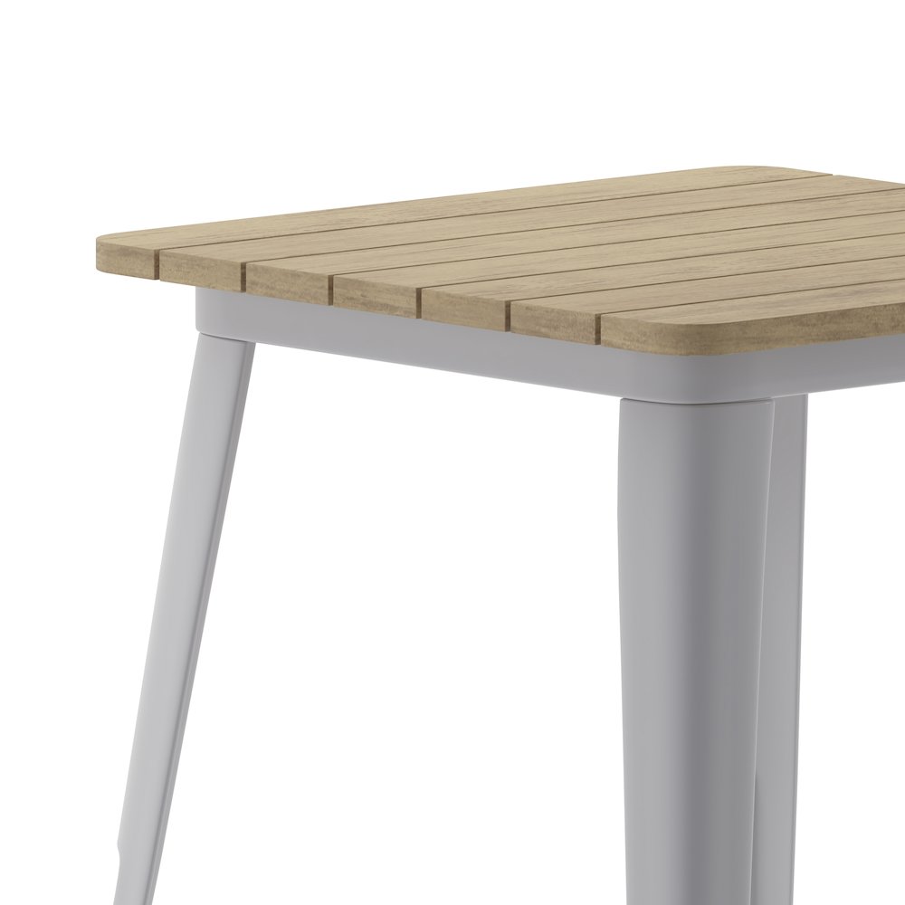 Contemporary 23.75" Square Commercial Dining Table for 2. Picture 8