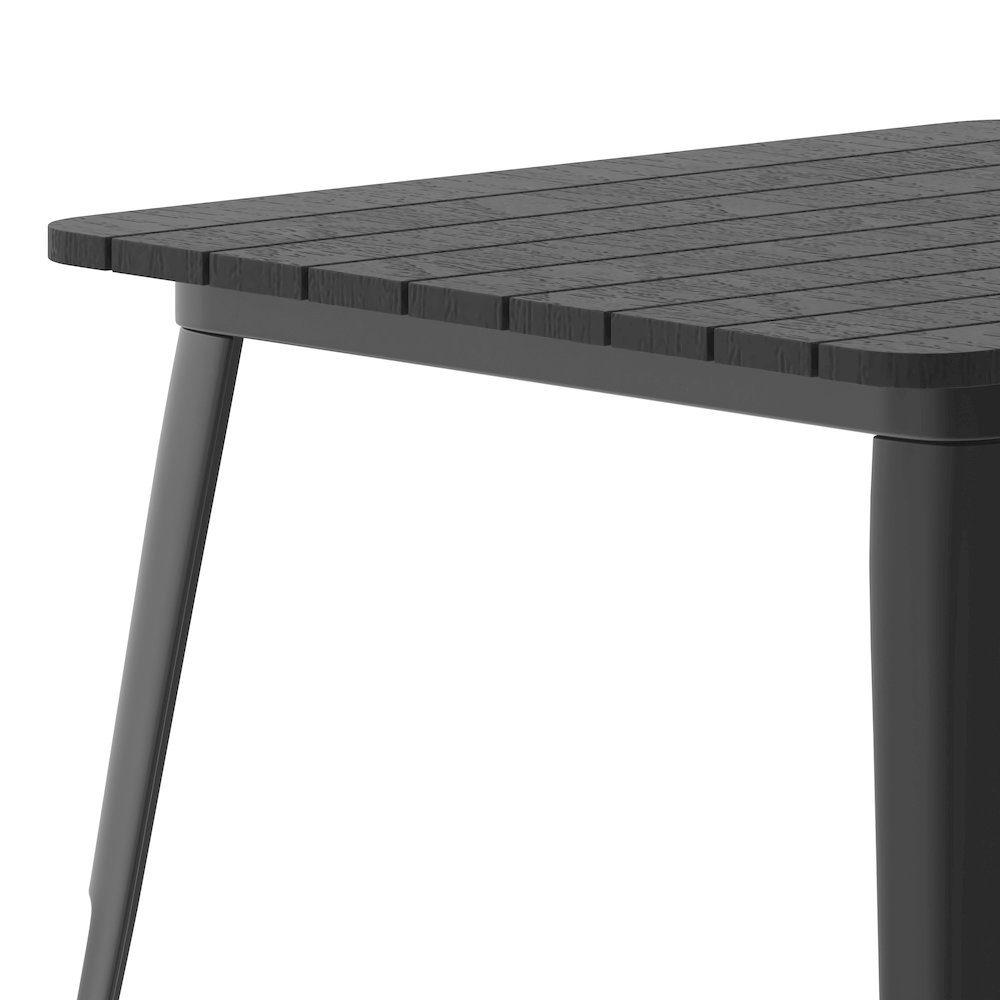 Contemporary 31.5" Square Commercial Dining Table for 4. Picture 8
