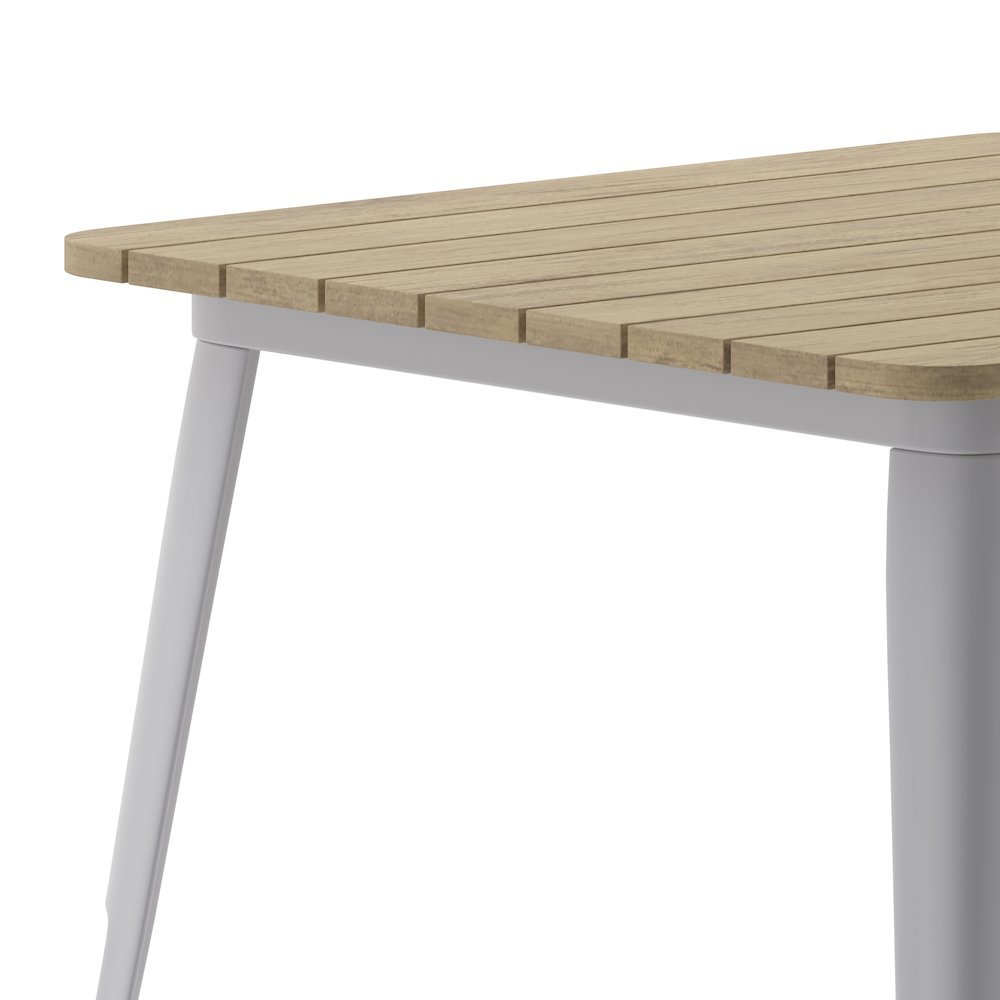 Contemporary 31.5" Square Commercial Dining Table for 4. Picture 8