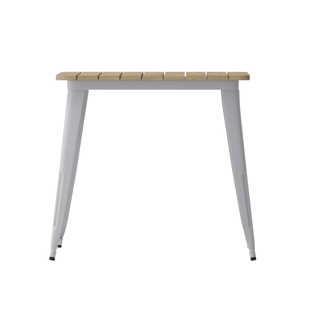 Contemporary 31.5" Square Commercial Dining Table for 4. Picture 9