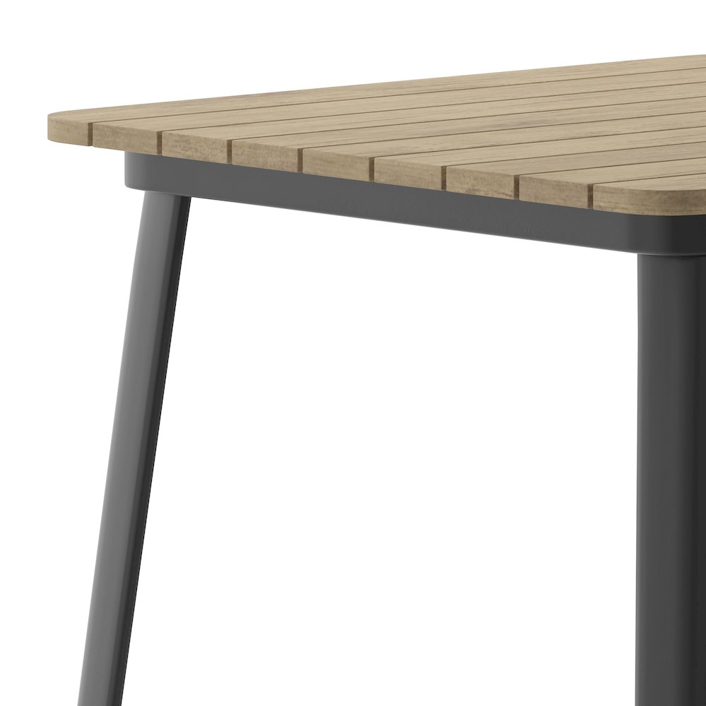 Contemporary 31.5" Square Commercial Bar Height Dining Table for 4. Picture 8
