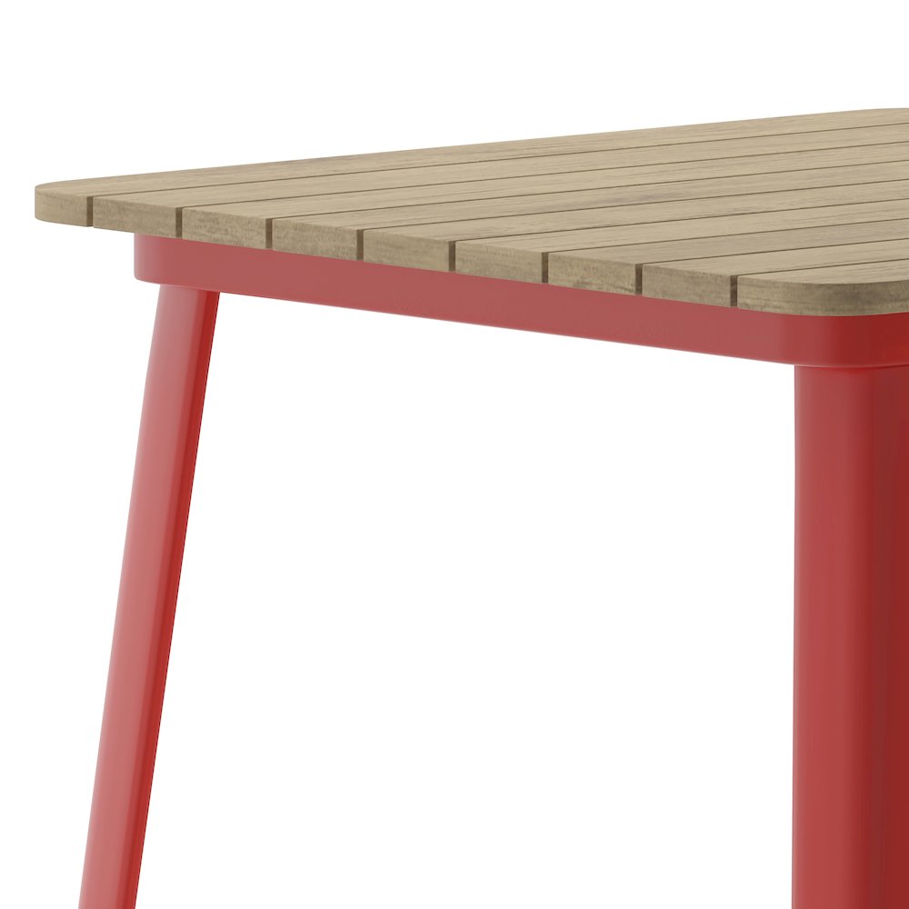 Contemporary 31.5" Square Commercial Bar Height Dining Table for 4. Picture 8