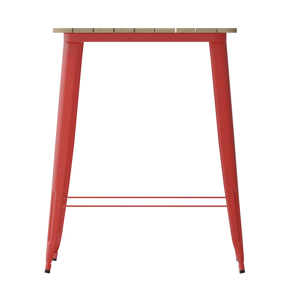 Contemporary 31.5" Square Commercial Bar Height Dining Table for 4. Picture 9