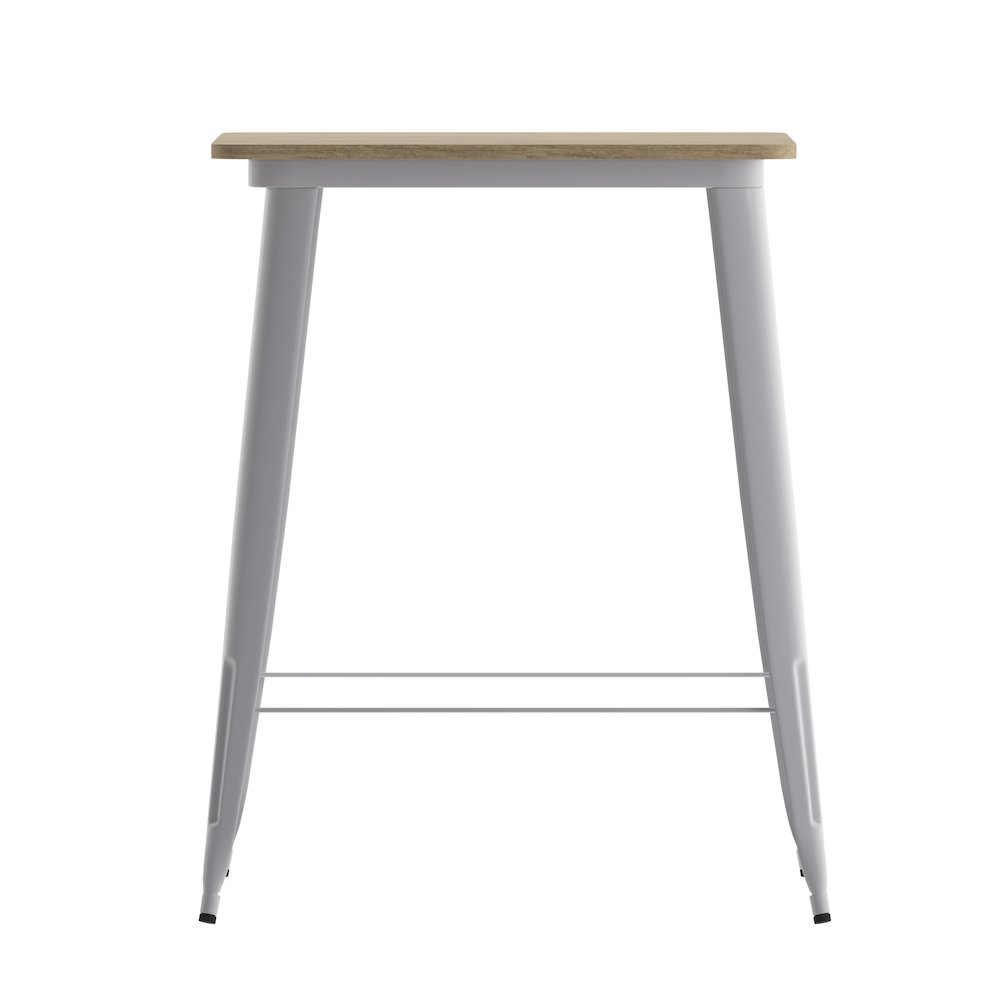 Contemporary 31.5" Square Commercial Bar Height Dining Table for 4. Picture 10