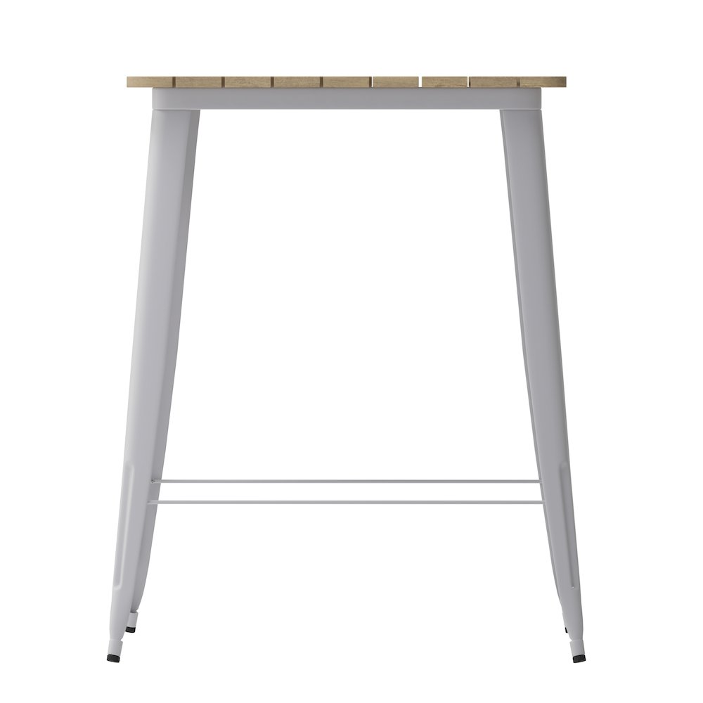 Contemporary 31.5" Square Commercial Bar Height Dining Table for 4. Picture 9
