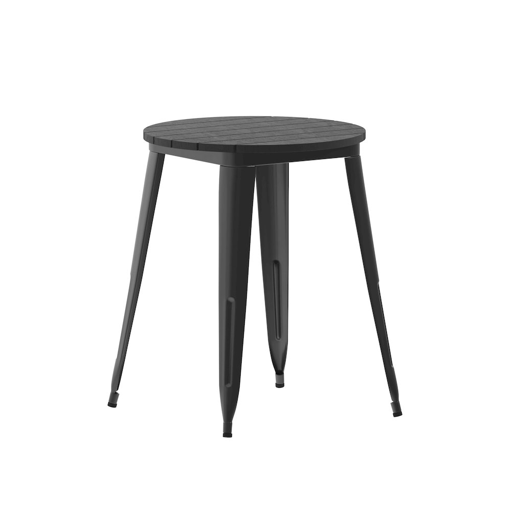 Contemporary 23.75" Round Commercial Dining Table for 2. Picture 1