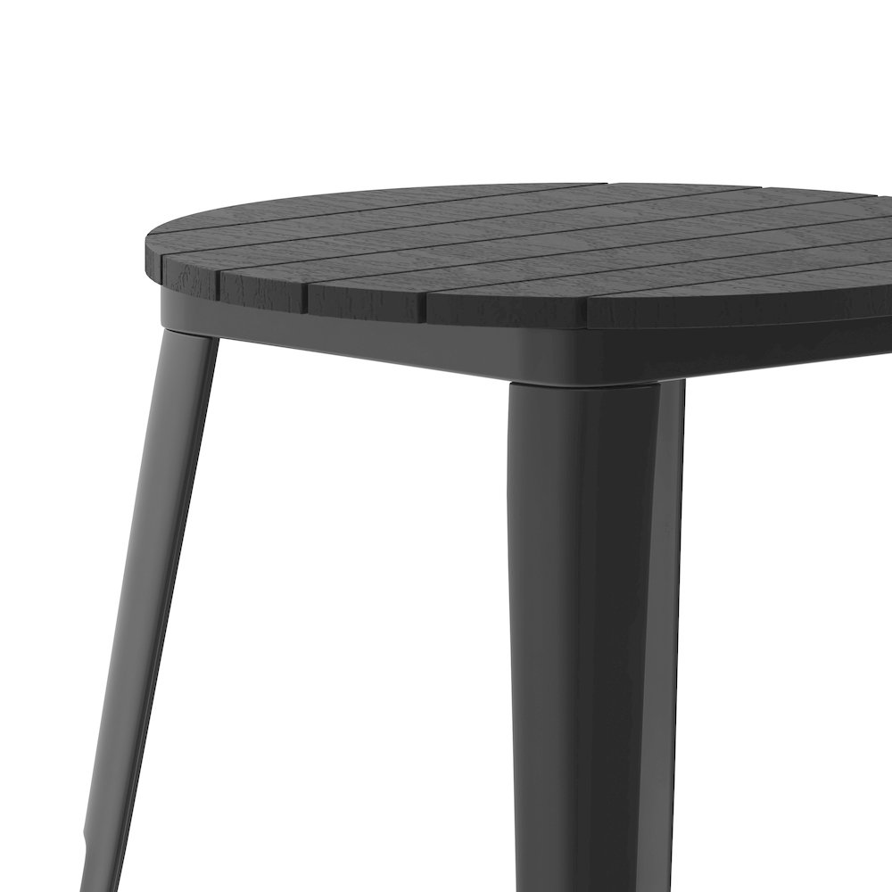 Contemporary 23.75" Round Commercial Dining Table for 2. Picture 8