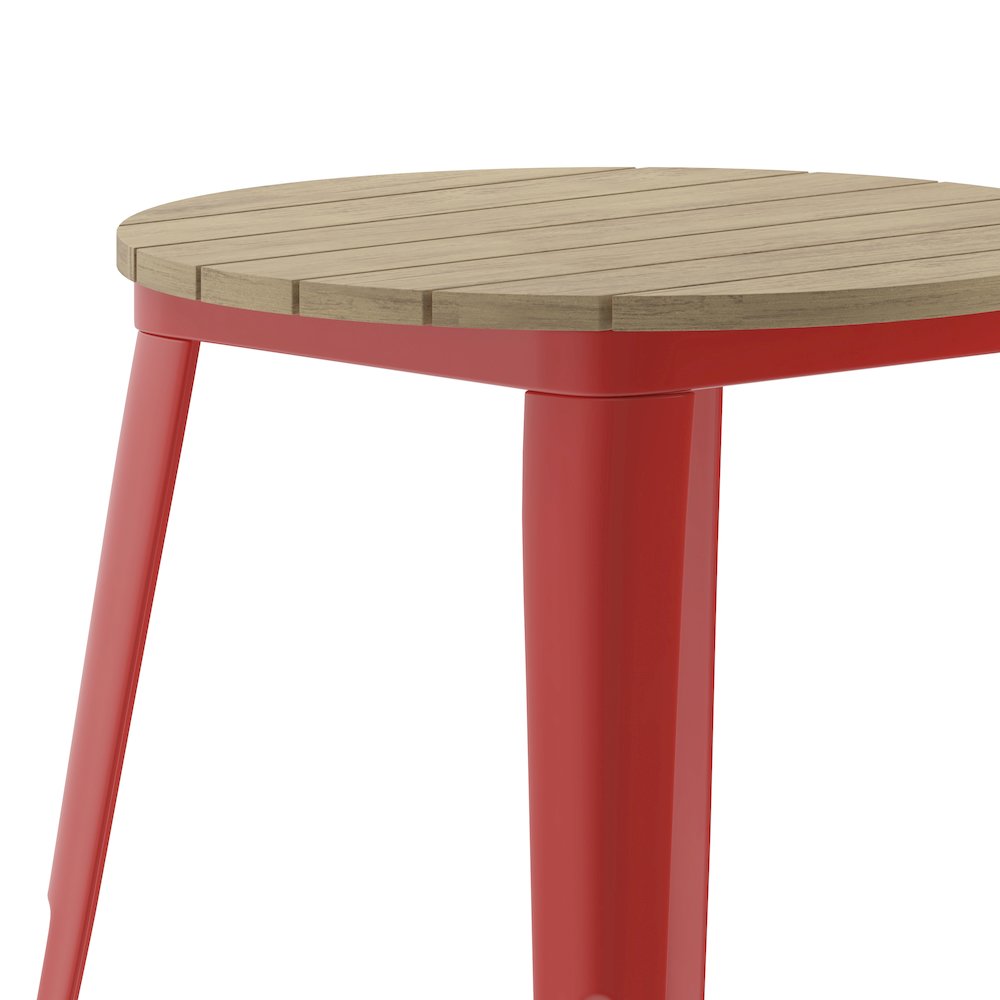 Contemporary 23.75" Round Commercial Dining Table for 2. Picture 8