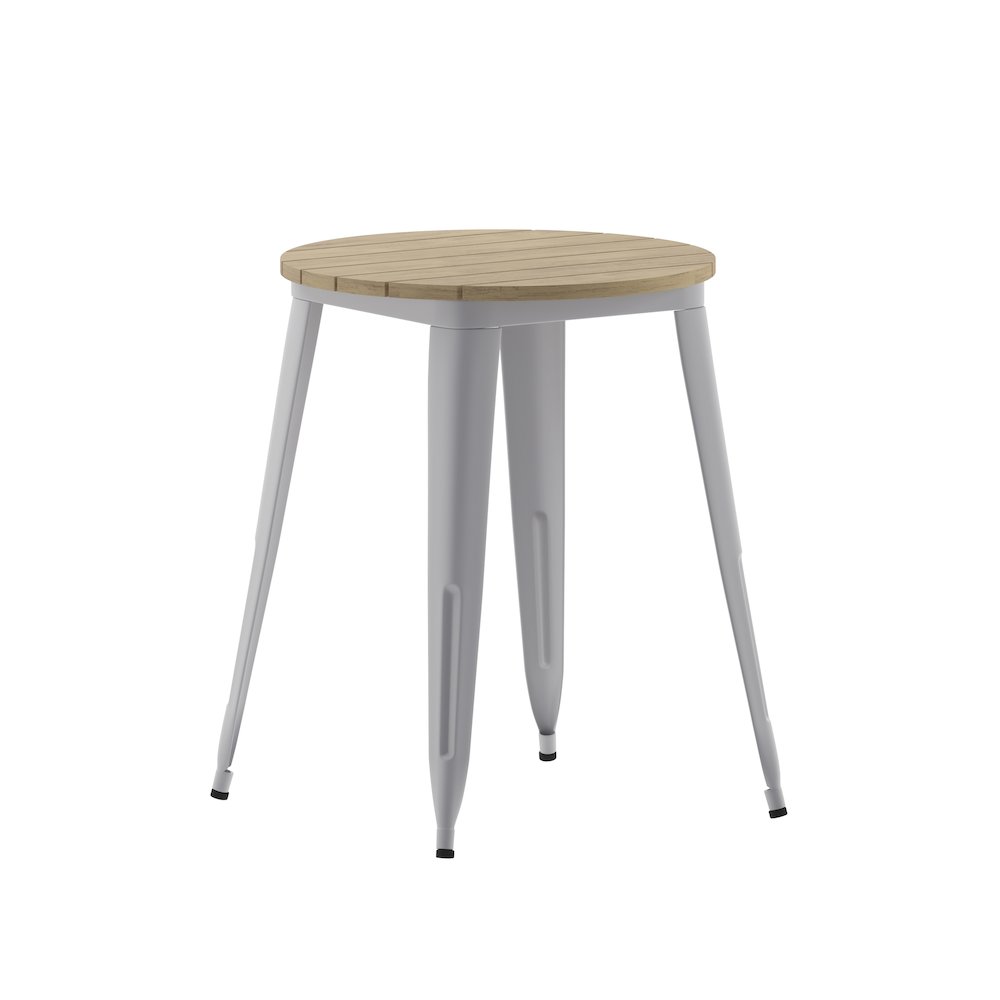 Contemporary 23.75" Round Commercial Dining Table for 2. Picture 1