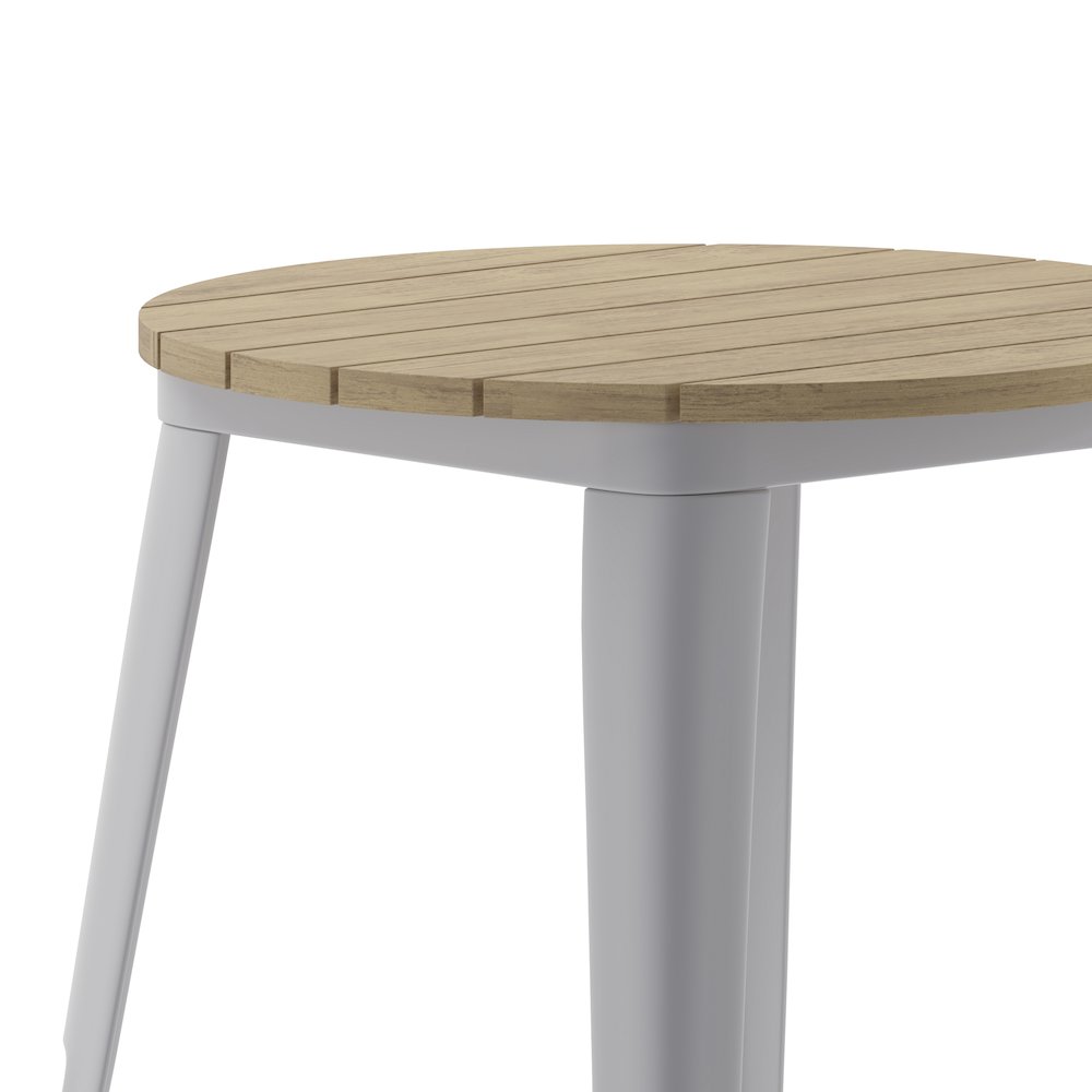 Contemporary 23.75" Round Commercial Dining Table for 2. Picture 8