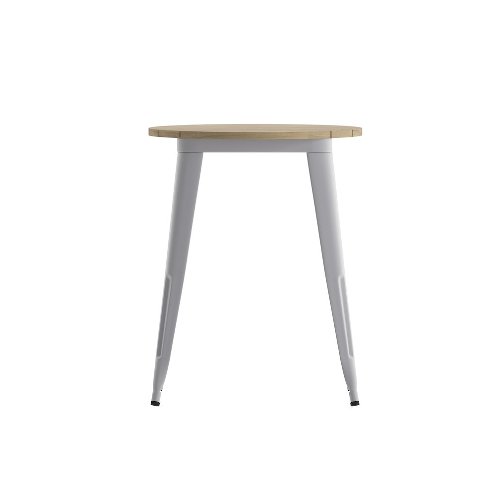 Contemporary 23.75" Round Commercial Dining Table for 2. Picture 10