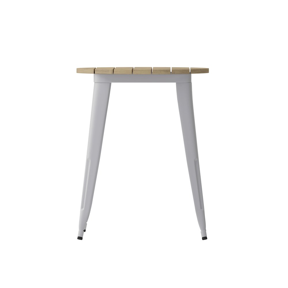 Contemporary 23.75" Round Commercial Dining Table for 2. Picture 9