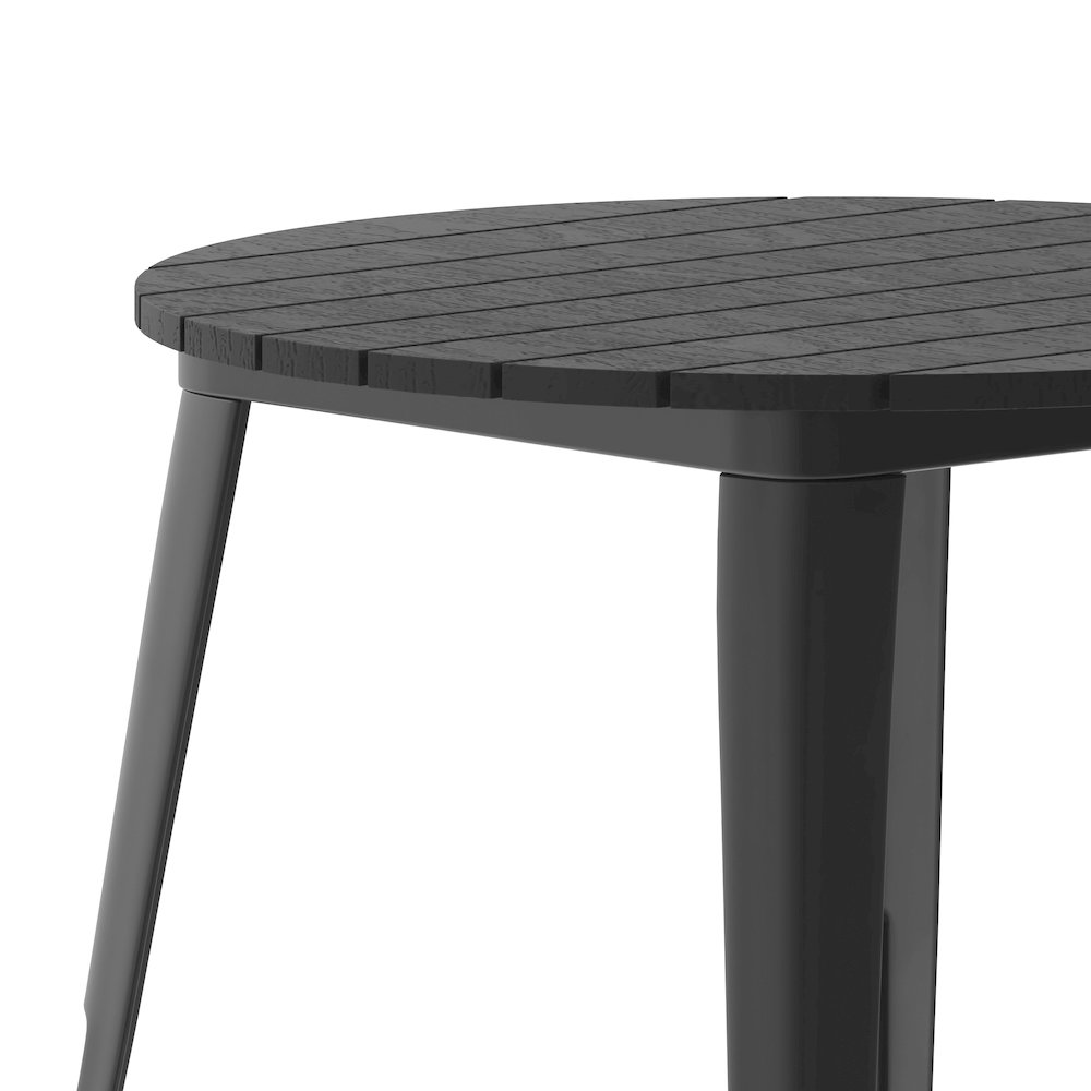 Contemporary 30" Round Commercial Dining Table for 4. Picture 8
