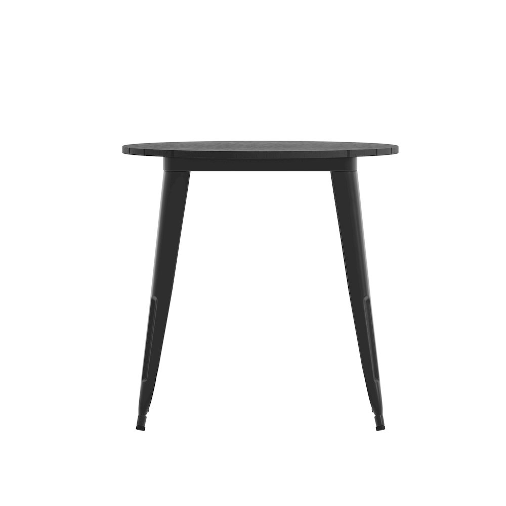 Contemporary 30" Round Commercial Dining Table for 4. Picture 10