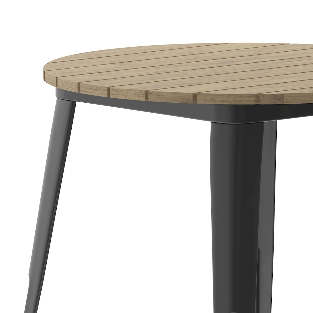 Contemporary 30" Round Commercial Dining Table for 4. Picture 8