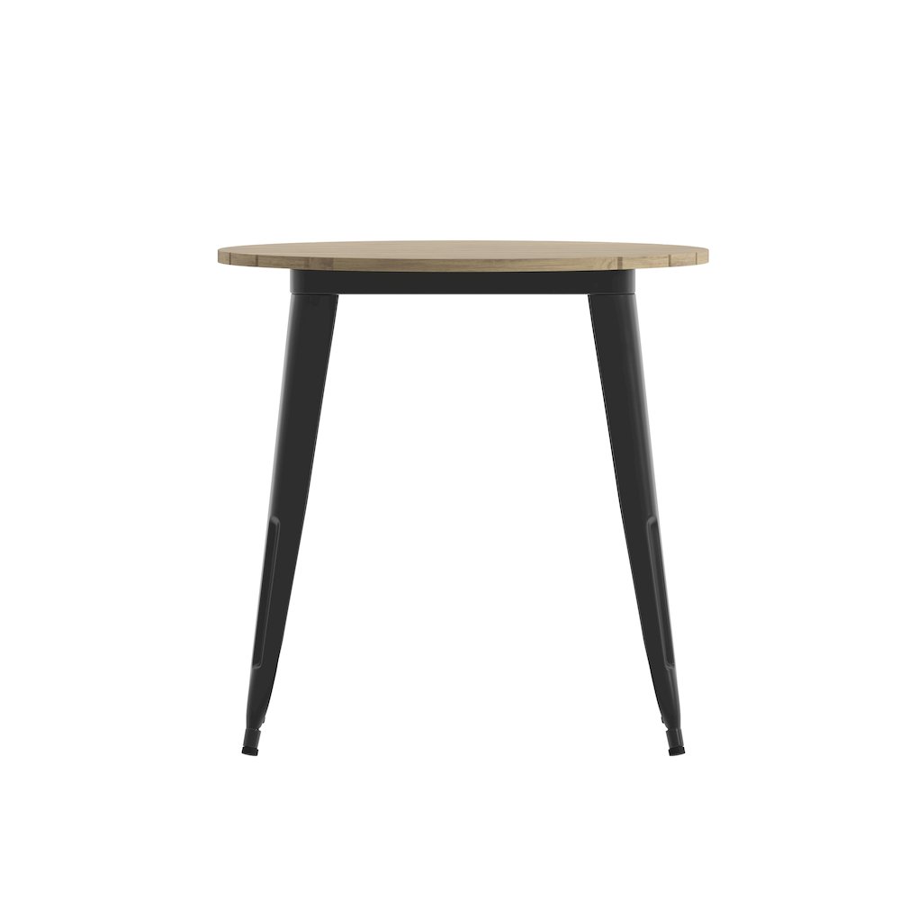 Contemporary 30" Round Commercial Dining Table for 4. Picture 10