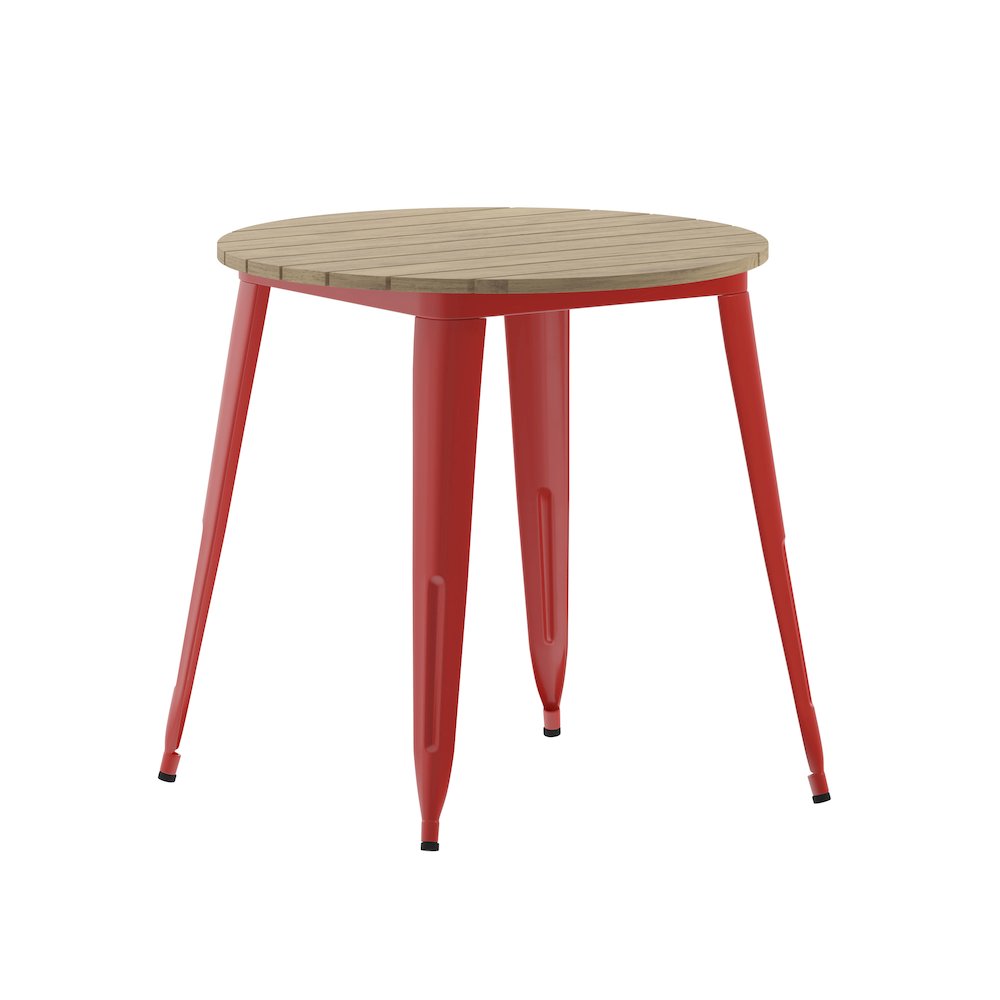 Contemporary 30" Round Commercial Dining Table for 4. Picture 1