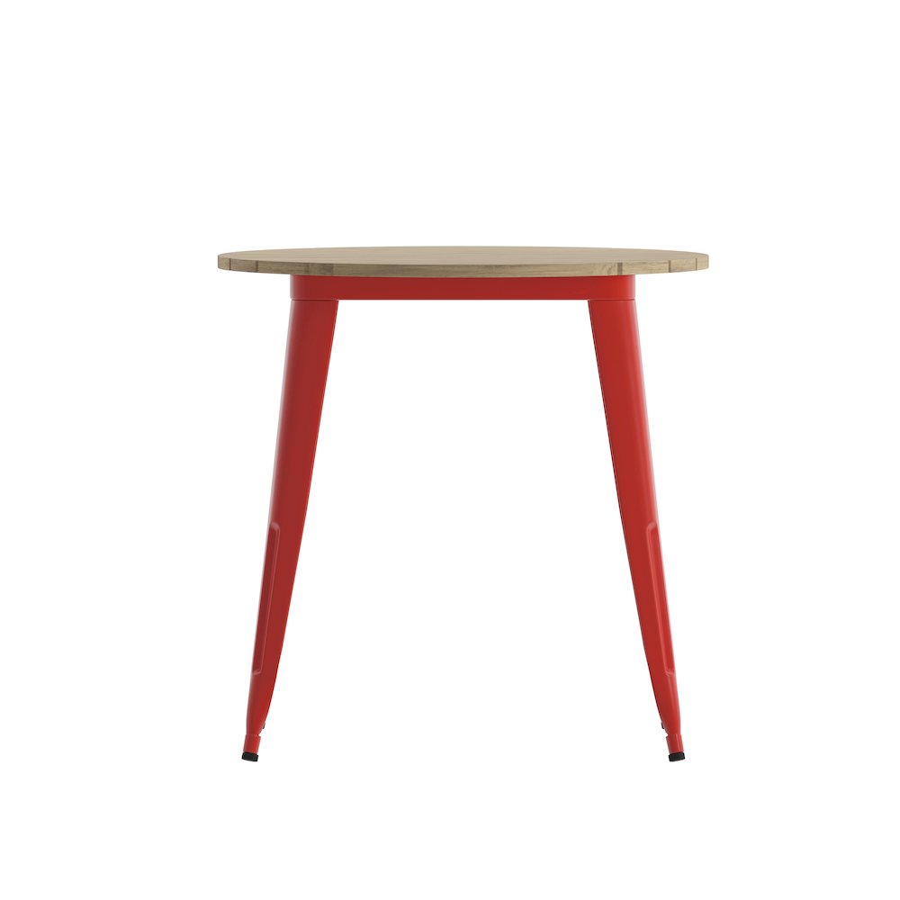 Contemporary 30" Round Commercial Dining Table for 4. Picture 10
