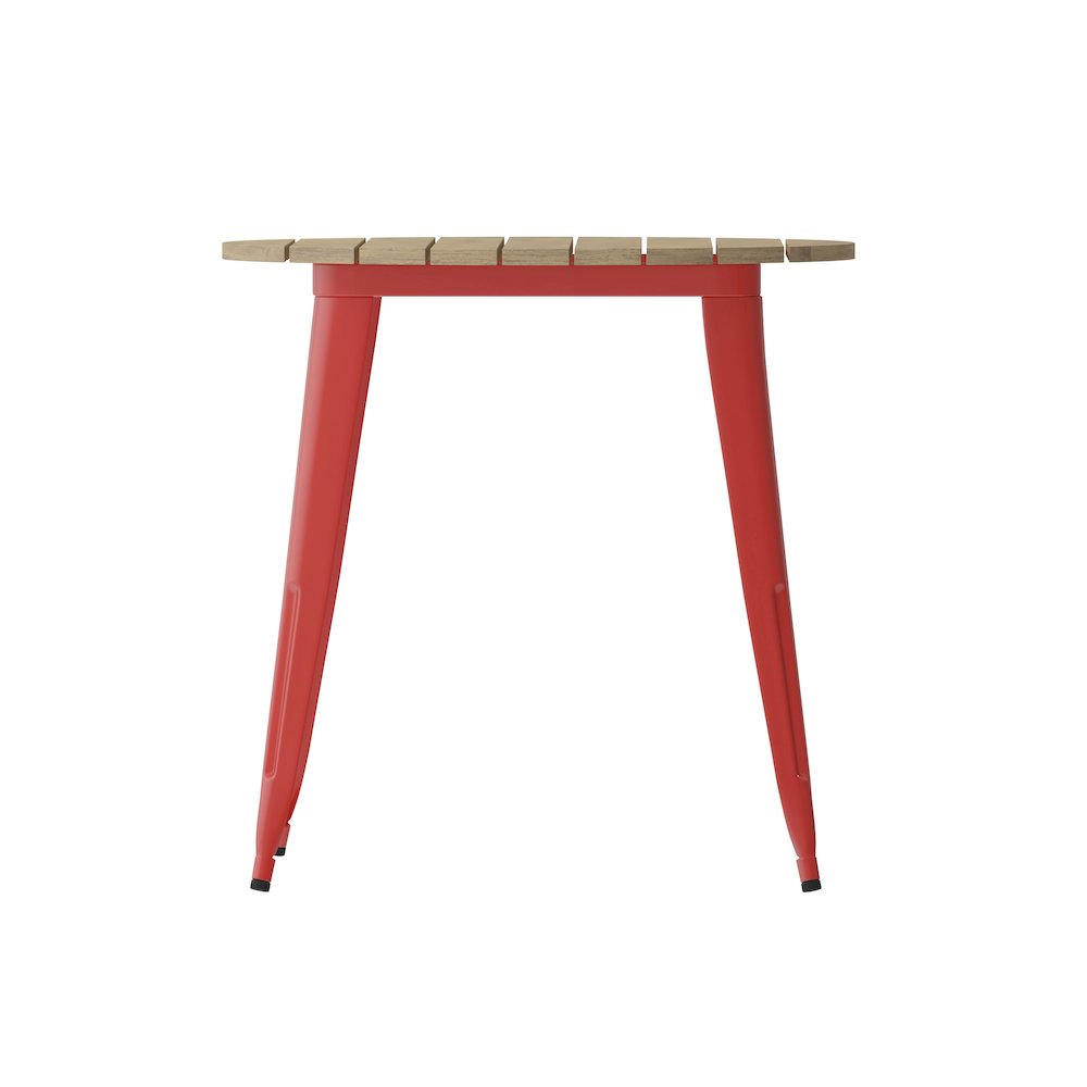 Contemporary 30" Round Commercial Dining Table for 4. Picture 9