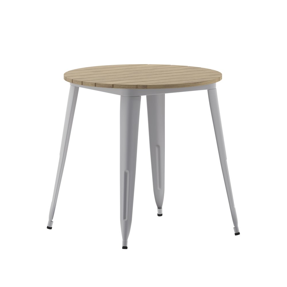 Contemporary 30" Round Commercial Dining Table for 4. Picture 1