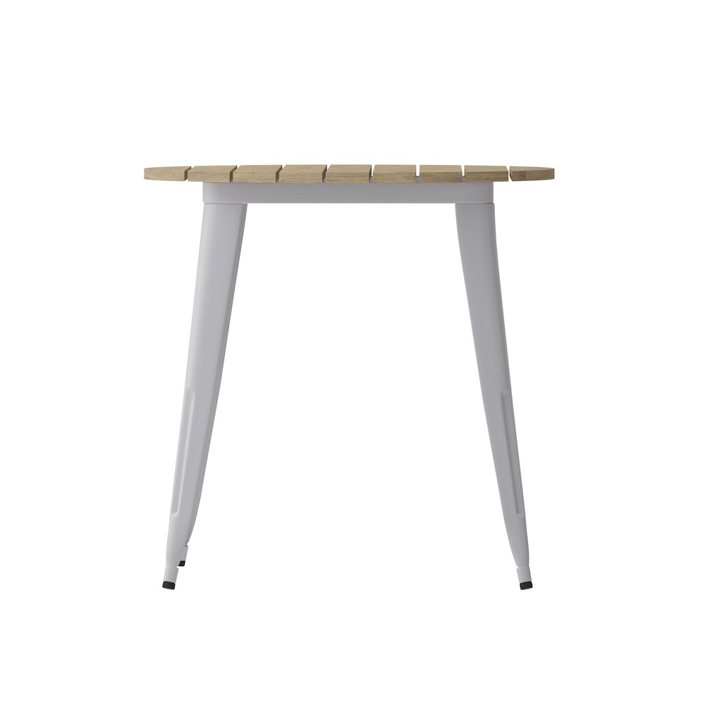 Contemporary 30" Round Commercial Dining Table for 4. Picture 9