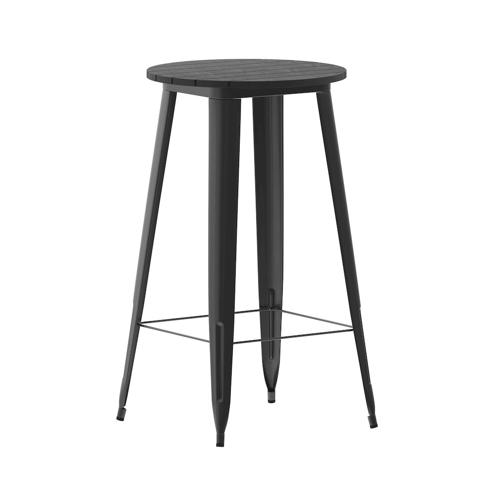 Contemporary 23.75" Round Commercial Bar Height Dining Table for 2. Picture 1