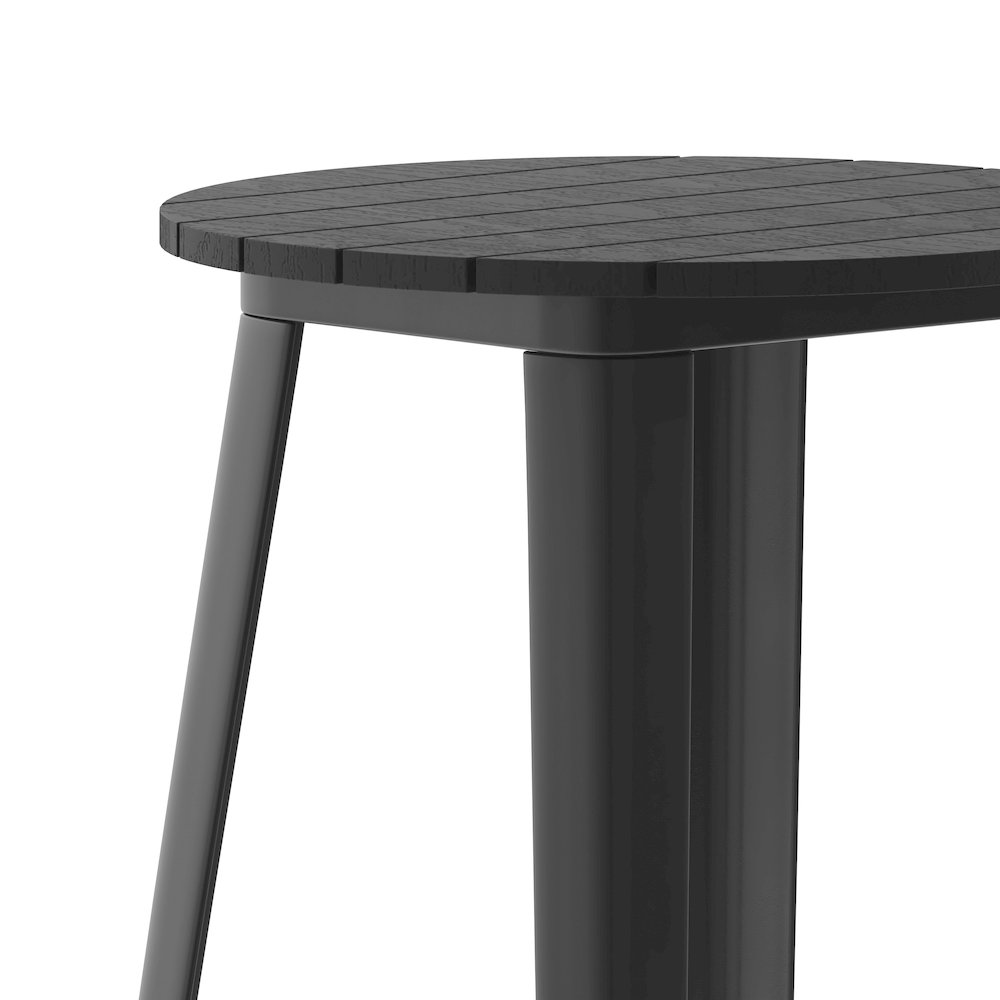 Contemporary 23.75" Round Commercial Bar Height Dining Table for 2. Picture 8