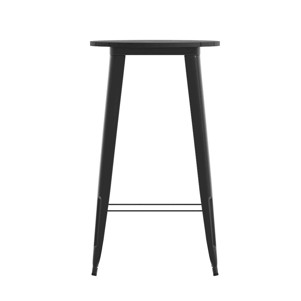 Contemporary 23.75" Round Commercial Bar Height Dining Table for 2. Picture 10