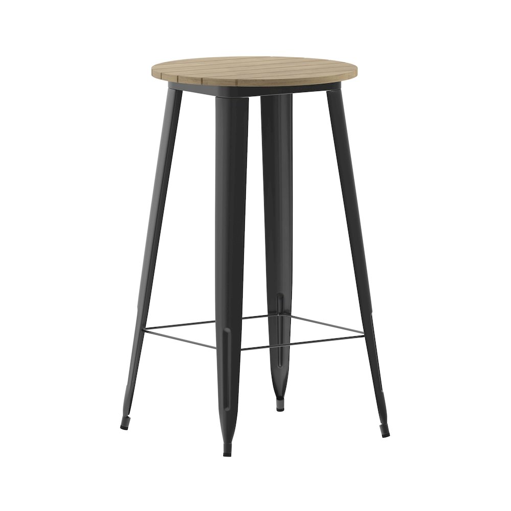 Contemporary 23.75" Round Commercial Bar Height Dining Table for 2. Picture 1