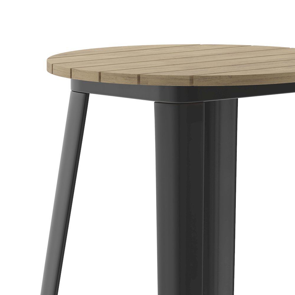 Contemporary 23.75" Round Commercial Bar Height Dining Table for 2. Picture 8