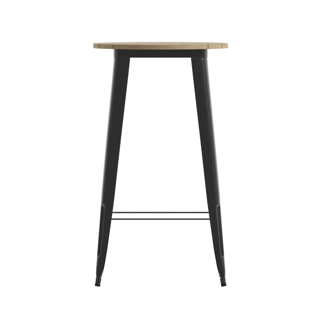 Contemporary 23.75" Round Commercial Bar Height Dining Table for 2. Picture 10