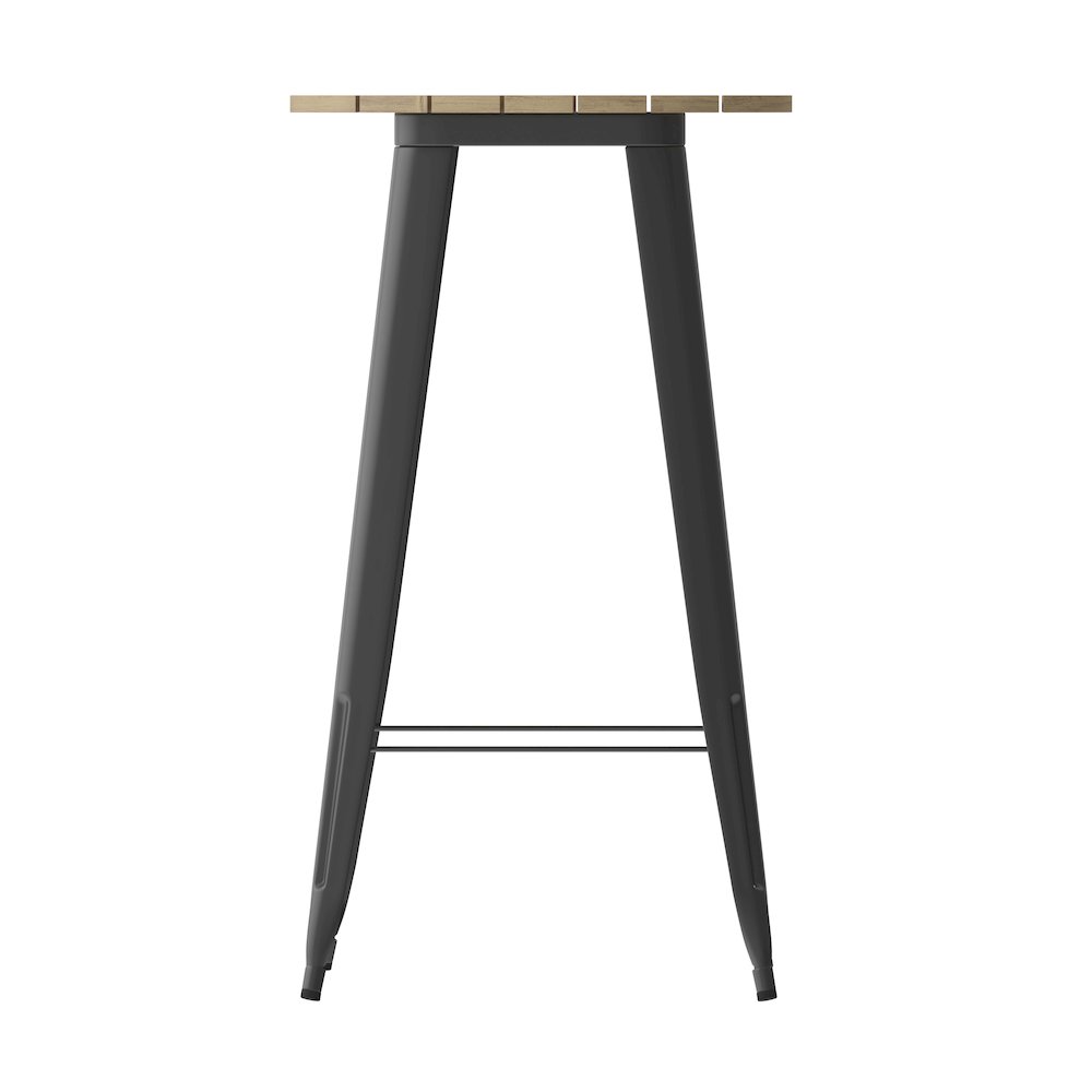 Contemporary 23.75" Round Commercial Bar Height Dining Table for 2. Picture 9