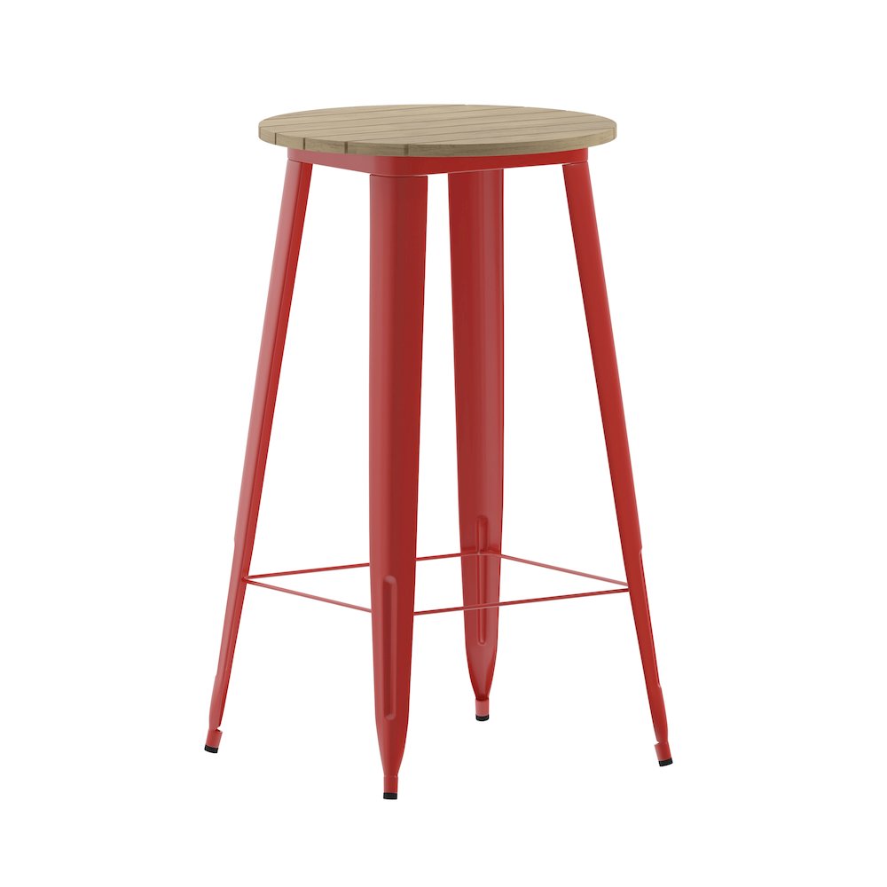 Contemporary 23.75" Round Commercial Bar Height Dining Table for 2. Picture 1