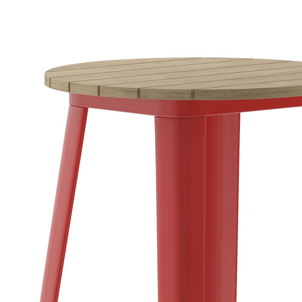 Contemporary 23.75" Round Commercial Bar Height Dining Table for 2. Picture 8