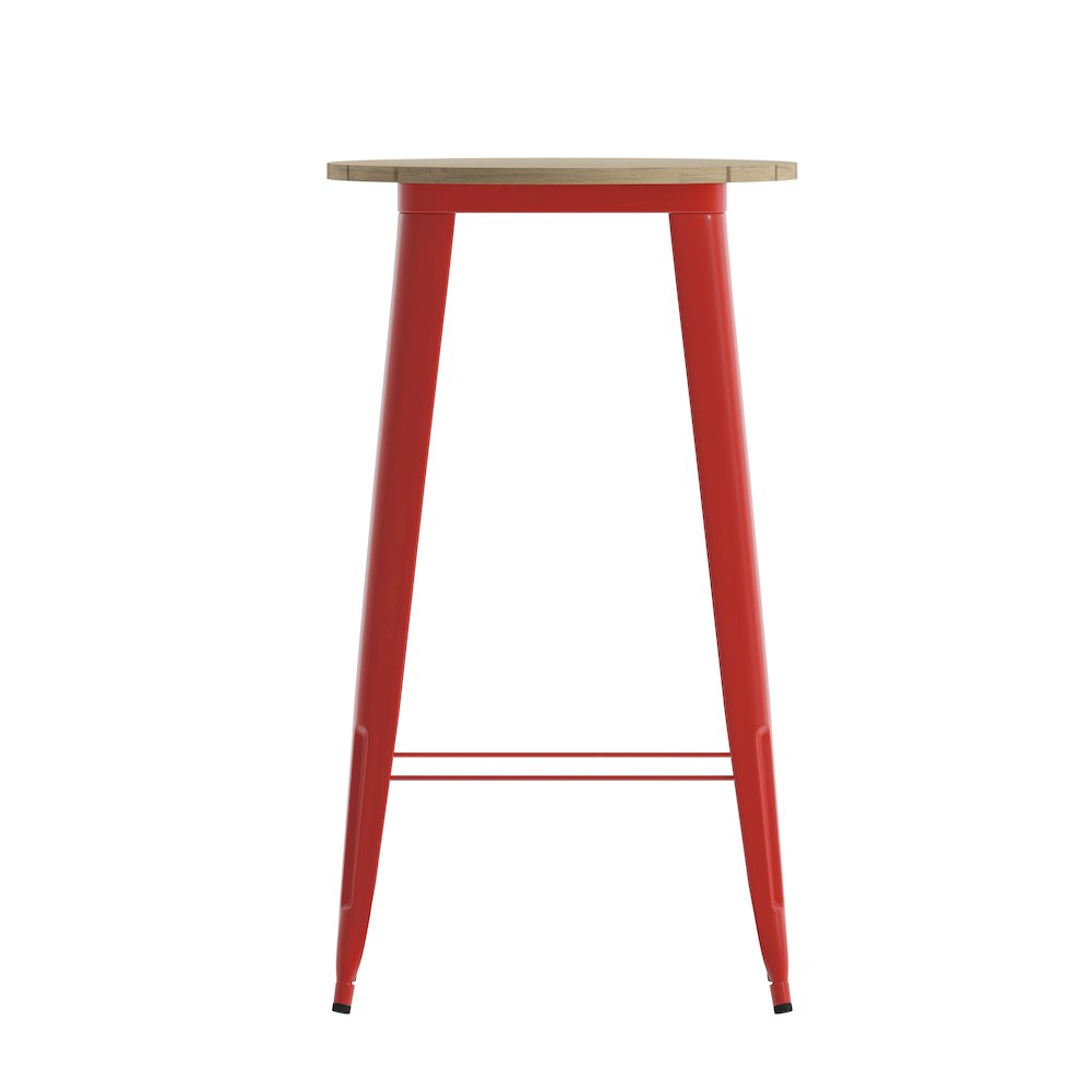 Contemporary 23.75" Round Commercial Bar Height Dining Table for 2. Picture 10