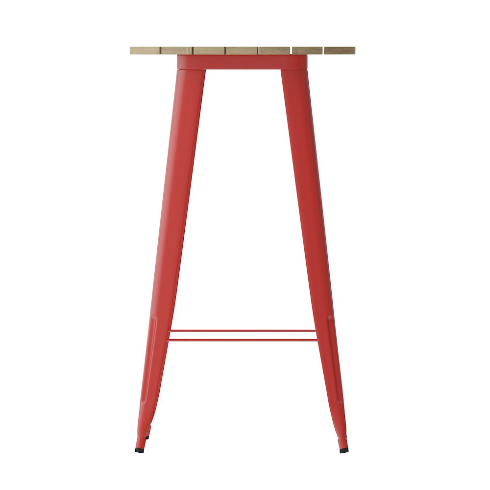 Contemporary 23.75" Round Commercial Bar Height Dining Table for 2. Picture 9