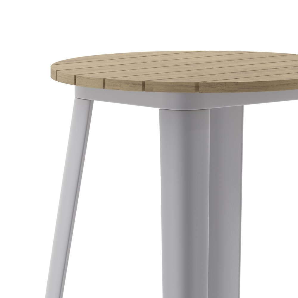 Contemporary 23.75" Round Commercial Bar Height Dining Table for 2. Picture 8