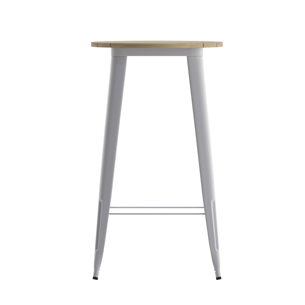 Contemporary 23.75" Round Commercial Bar Height Dining Table for 2. Picture 10