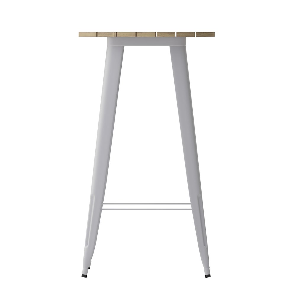 Contemporary 23.75" Round Commercial Bar Height Dining Table for 2. Picture 9