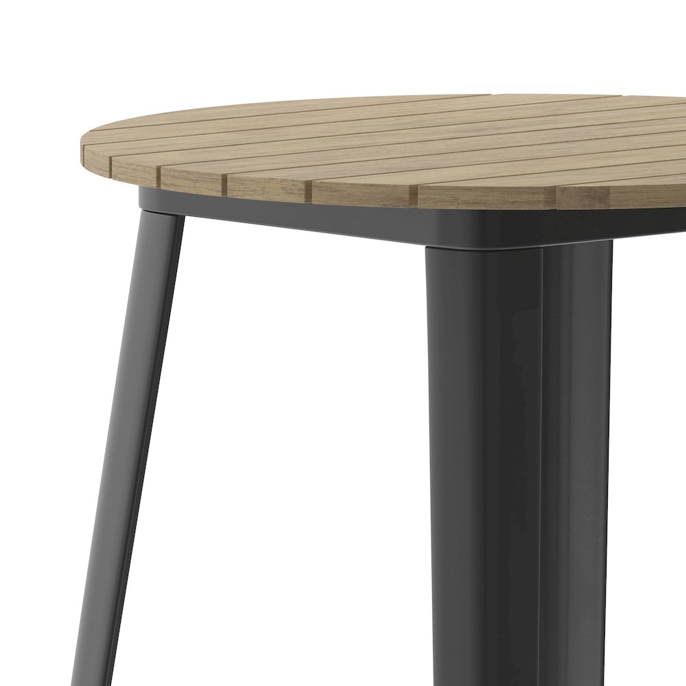 Contemporary 30" Round Commercial Bar Height Dining Table for 4. Picture 8