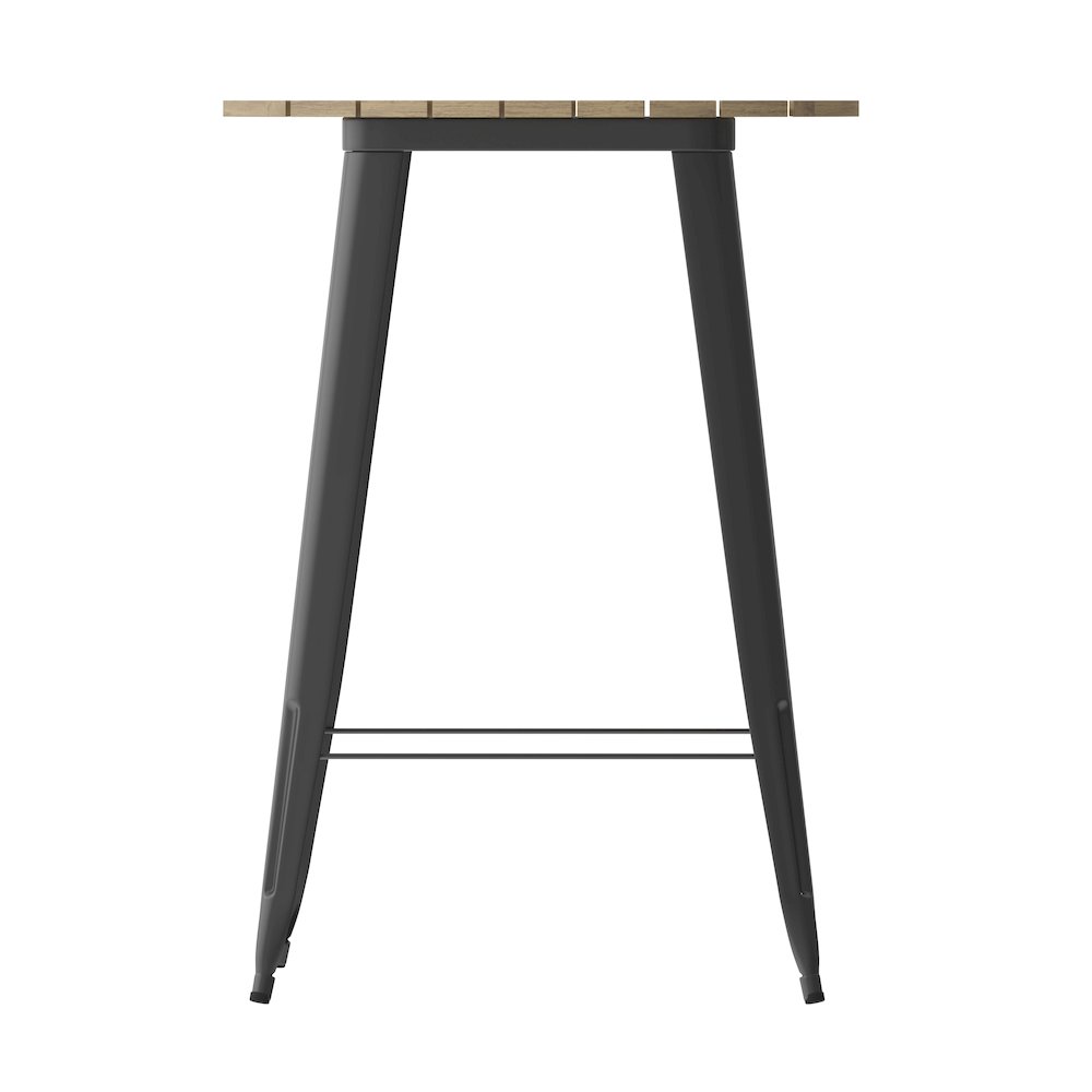 Contemporary 30" Round Commercial Bar Height Dining Table for 4. Picture 9