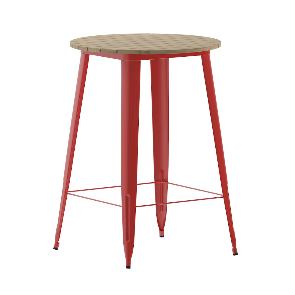 Contemporary 30" Round Commercial Bar Height Dining Table for 4. Picture 1