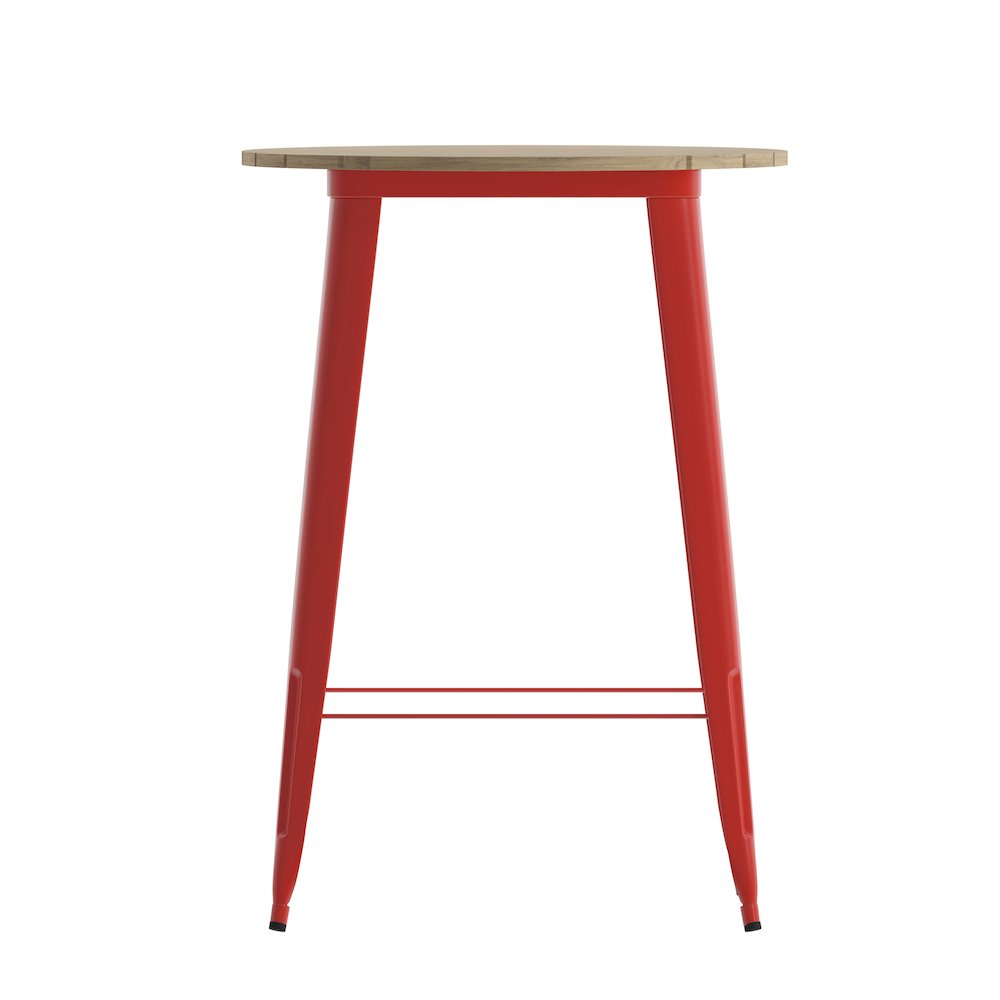 Contemporary 30" Round Commercial Bar Height Dining Table for 4. Picture 10